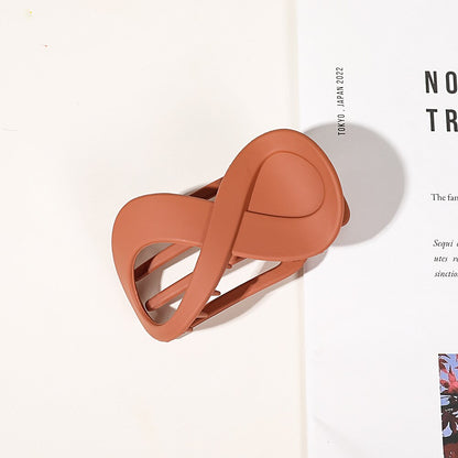 Trend PC Hair Clip Simple 8-shaped Infinity Styling Holder Shark Hair Claw Clip Hair Accessories For Women 2022 New Wholesale