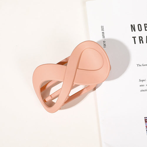 Trend PC Hair Clip Simple 8-shaped Infinity Styling Holder Shark Hair Claw Clip Hair Accessories For Women 2022 New Wholesale